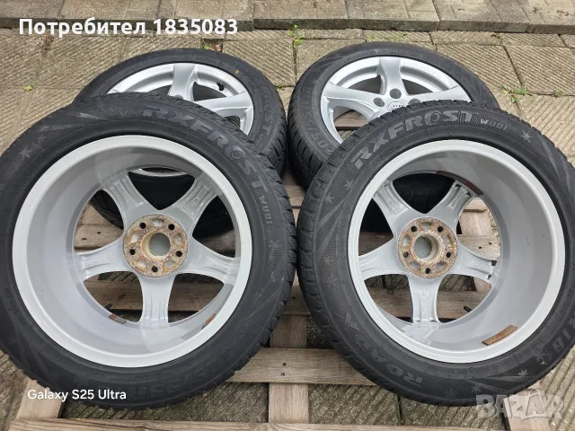 Лети джанти 16ки 5х108 Borbet + зимни гуми 205/55/16 RoadX, снимка 8 - Гуми и джанти - 56246312