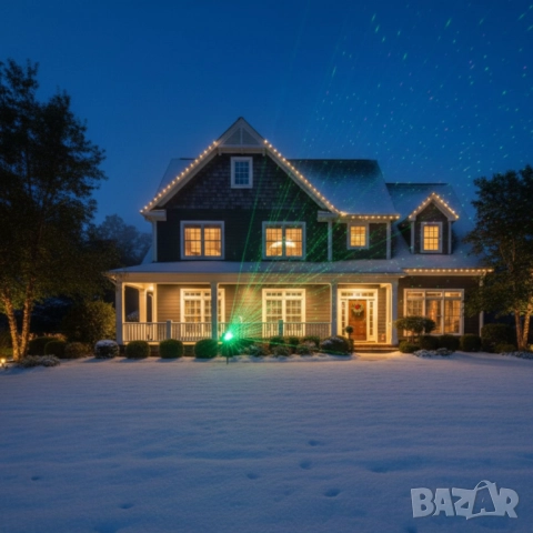 Лазерен прожектор за двор и фасада с 9 режима на светлина, снимка 2 - Други - 52093449