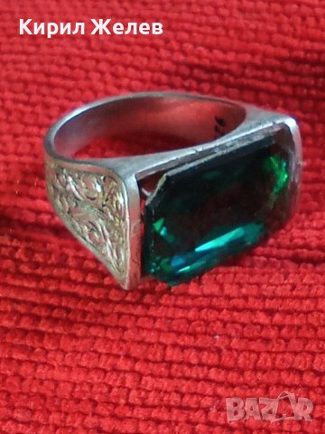 СКЪПОЦЕНЕН СТИЛНО РЪЧНО ОРНАМЕНТИРАН СРЕБЪРЕН ПРЪСТЕН СРЕБРО 925 МАЙСТОРСКА ЮВЕЛИРНА ИЗРАБОТКА 32631, снимка 2 - Пръстени - 38381256