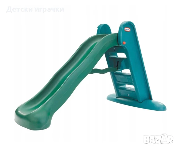 Детска пързалка сгъваема Little Tikes, зелена, снимка 2 - Други - 50991211
