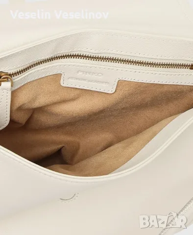 Дамска чанта Pinko Leather cross body bag Saddle, снимка 3 - Чанти - 56017904
