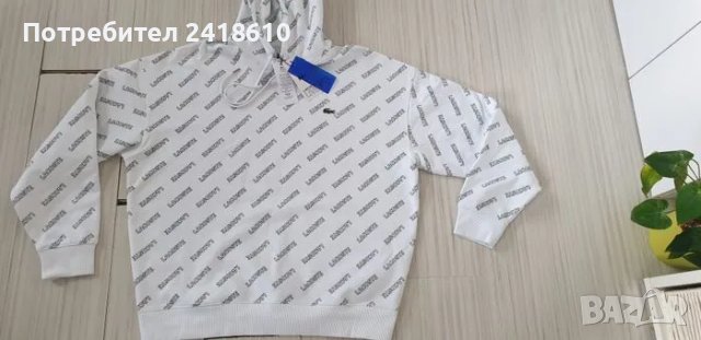 Lacoste LIVE! Oversize Hoodie Mens Size 5 - L НОВО! ОРИГИНАЛ! Мъжка Качулка !, снимка 11 - Спортни дрехи, екипи - 48252532