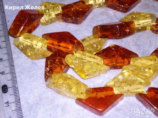 ПРЕКРАСНА ОГЪРЛИЦА КОЛИЕ ГЕРДАН ЕФЕКТНА ИМИТАЦИЯ на БАЛТИЙСКИ КЕХЛИБАР 26592, снимка 9 - Колиета, медальони, синджири - 40472548