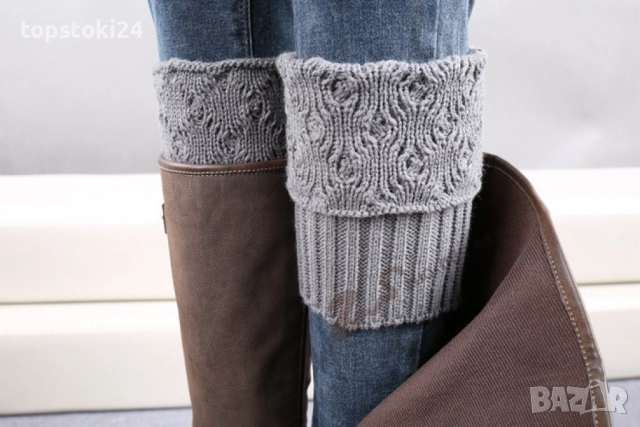 Плетени дамски чорапи, гети, снимка 13 - Други - 52641384