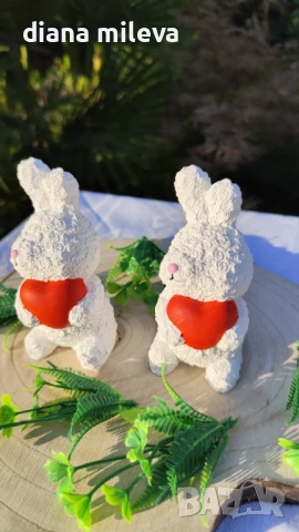 Гипсокерамични Зайчета!, снимка 14 - Декорация за дома - 50748818