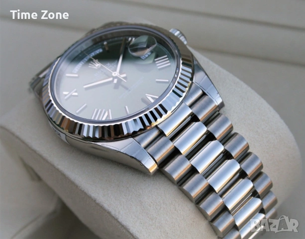 Rolex Day-Date 40mm President White Gold Olive Green Automatic Мъжки / Унисекс Различни Варианти, снимка 7 - Мъжки - 54047780