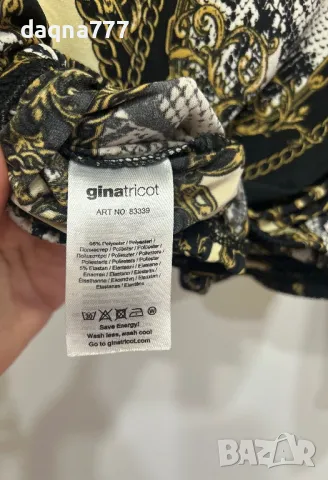 Ефектна блуза с размер S на Ginatricot, снимка 7 - Тениски - 49420042