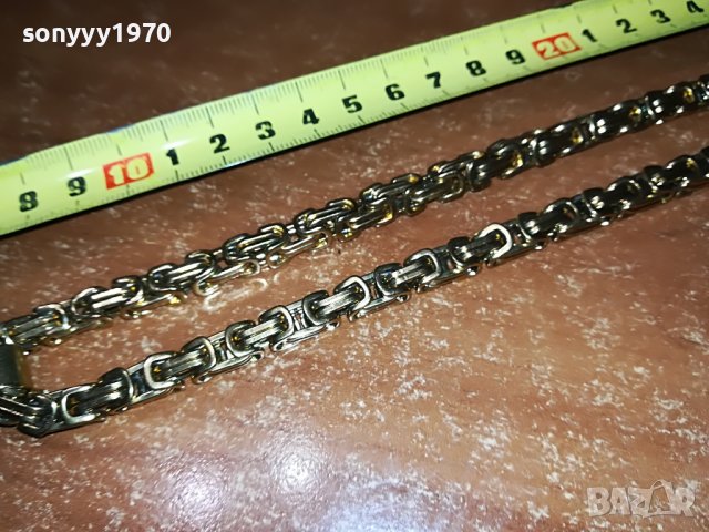 ЗЛАТЕН ЛАНЕЦ С КРЪСТ И ХРИСТОС 0909220857, снимка 4 - Антикварни и старинни предмети - 37945616