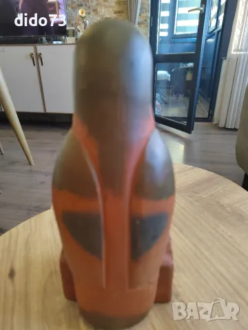 Дървена фигура на папагал., снимка 5 - Декорация за дома - 47386807