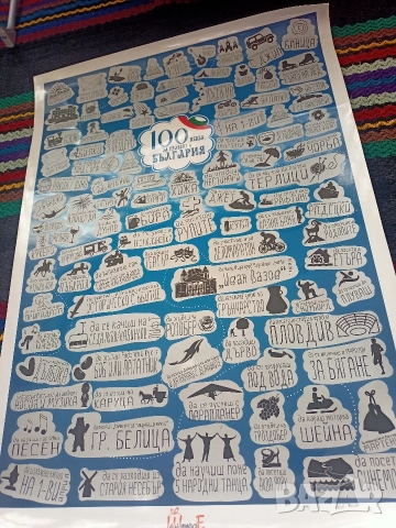 скреч постер 100 неща за правене в България, снимка 2 - Други игри - 52846263