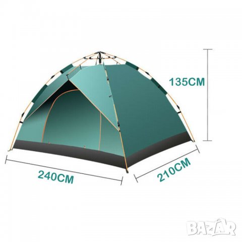 Автоматична палатка до 4 човека., снимка 3 - Палатки - 31557258