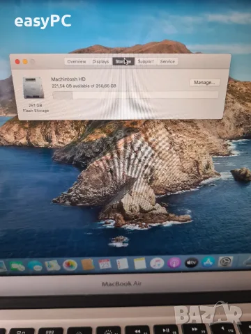 Apple Macbook Air A1466 Mid 2012 Intel Core i5-3427U, 4GB LPDDR3, SSD 256GB нова батерия, снимка 10 - Лаптопи за дома - 55786825