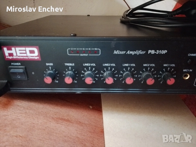 HED Усилвател Стъпало Mixer Amplifier PB-310P