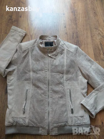 rino & pelle 100% pig leather - кожено дамско яке КАТО НОВО 46/Л/ХЛ, снимка 6 - Якета - 49292409