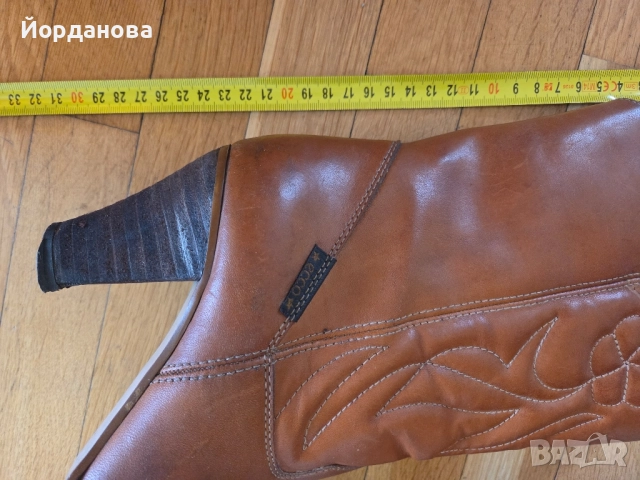 Каубойски ботуши ECCO 39 размер, снимка 10 - Дамски ботуши - 51595665