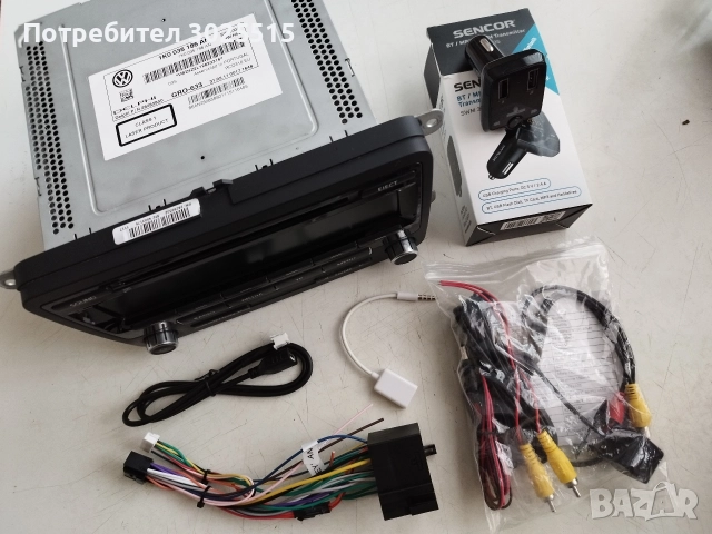 Радио RCD310 Passat B7, букса, USB, Трансмитер, AUX кабел 