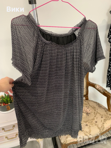 Красива блуза в размер L, снимка 13 - Тениски - 44607234