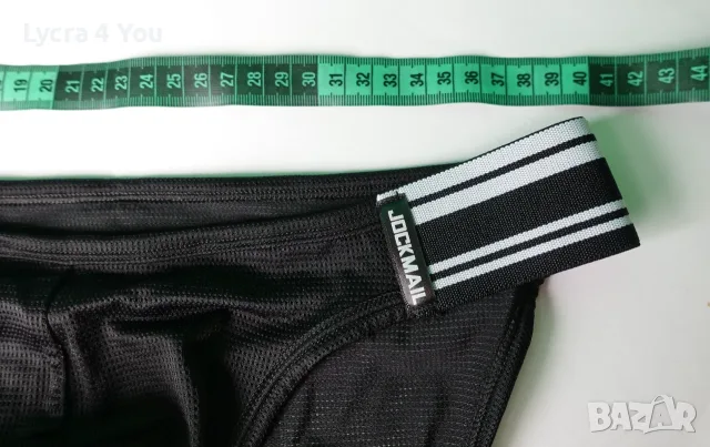Jockmail XL черни мрежести слипове, снимка 10 - Бельо - 56319414