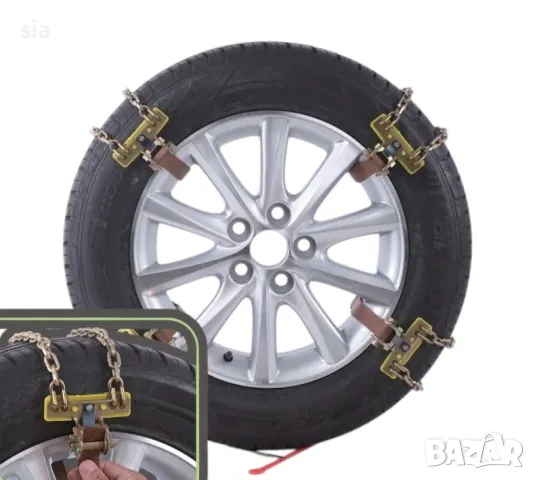 Вериги за гуми, Двойни вериги за лед и сняг, за джанти, от 185 до 265мм, 8бр, снимка 2 - Аксесоари и консумативи - 31036985