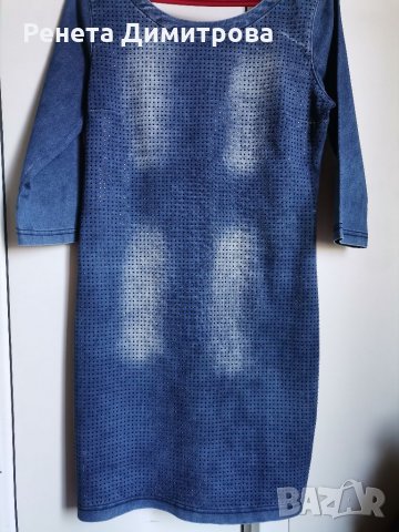 Дамска дънкова рокля нова Lразмер, снимка 1 - Рокли - 34342358