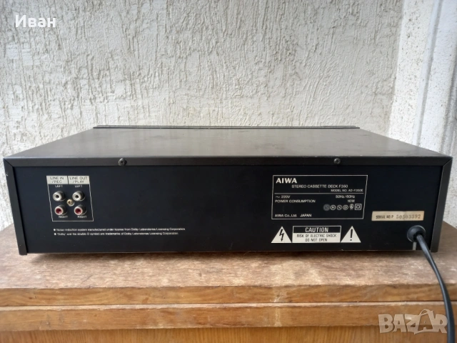 касетен дек  AIWA AD-F 350E , снимка 3 - Декове - 54005407