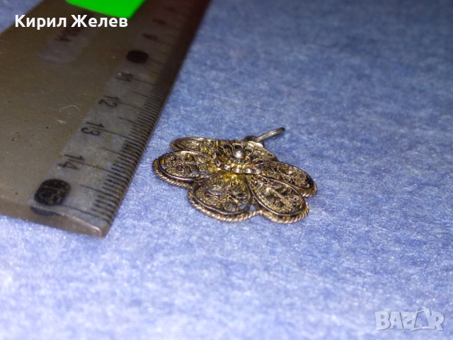 РАЗКОШЕН СТАРИНЕН ФИЛИГРАНЕН СРЕБЪРЕН МЕДАЛЬОН ЦВЕТЕ ВИСОКА ПРОБА СРЕБРО РЪЧНА ИЗРАБОТКА 41887, снимка 14 - Антикварни и старинни предмети - 44707560