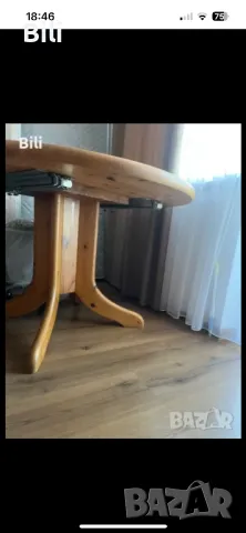 Кръгла кухненска маса , снимка 2 - Маси - 48491682