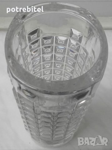 Ваза - стъкло / от социализЪма / 1970/80, снимка 5 - Вази - 29132662