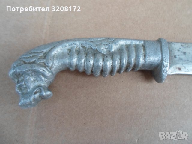 Старинен боен,окопен нож от 1Световна Война, снимка 2 - Антикварни и старинни предмети - 35114959