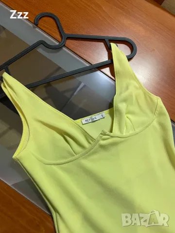 Уникална жълта рокля, снимка 2 - Рокли - 36698346