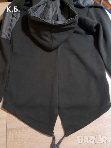 Ватиран сучър с издължен гръб р-р М/L, снимка 3 - Суичъри - 35037615