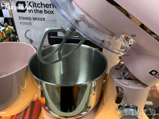 Кухненски миксер Kitchen in the box 800W / Планетарен миксер с 2 купи, снимка 11 - Миксери - 52050820
