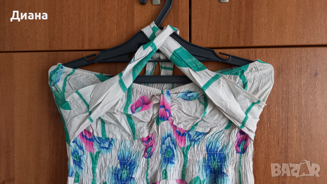 Лятна рокля на цветя, снимка 4 - Рокли - 44575067