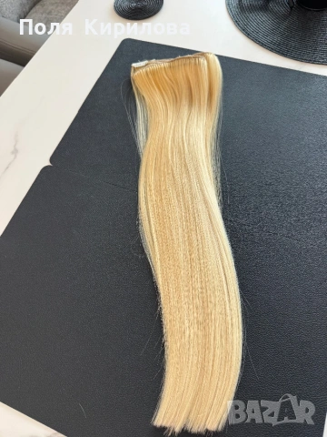 Естествена руса коса от Artfirum Hair Itd, снимка 8 - Аксесоари за коса - 53211239