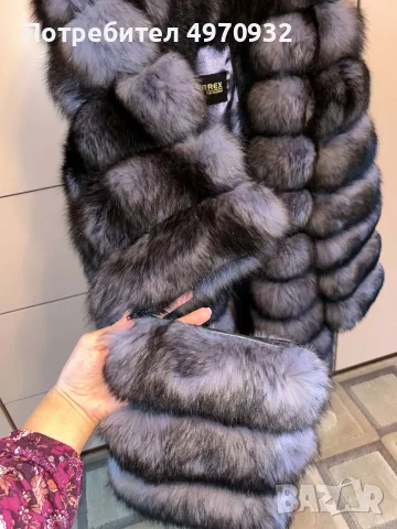 Палто от лисича кожа, снимка 6 - Палта, манта - 56377762