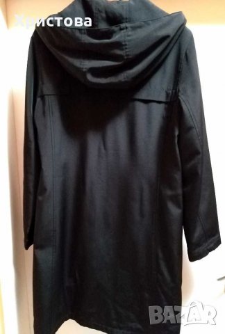 Черна връхна дреха с качулка,KappAhI, снимка 3 - Палта, манта - 31995687