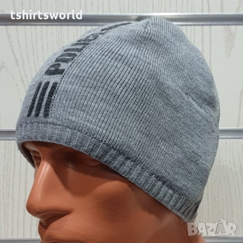 Нова зимна сива шапка POLICE, снимка 4 - Шапки - 30728991