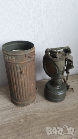 Немски противогаз WW2 , снимка 7 - Колекции - 44758049