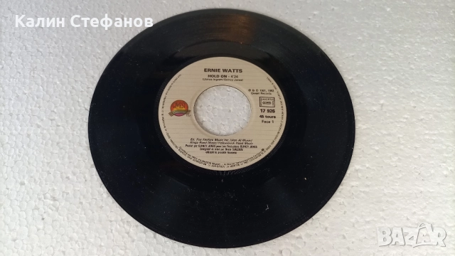 Малка грамофонна плоча, 7 инча, 17.78 см, FRNIE WATTS 1-hold on 2-gigolo, френска преса, снимка 3 - Грамофонни плочи - 51603057