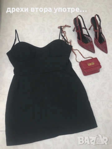 рокля ZARA +токчета и чанта