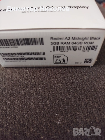 Redmi A3 Midnight Black , снимка 2 - Xiaomi - 52937532