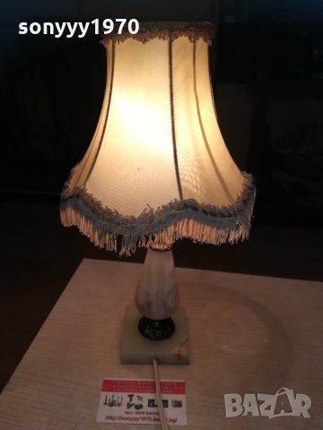 мраморна лампа 35х20см внос франция 1502212107, снимка 2 - Колекции - 31828499