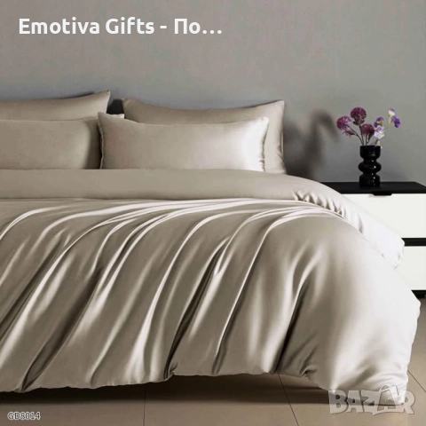 Луксозен комплект от висококачествен памучен сатен, снимка 14 - Спално бельо - 52885377