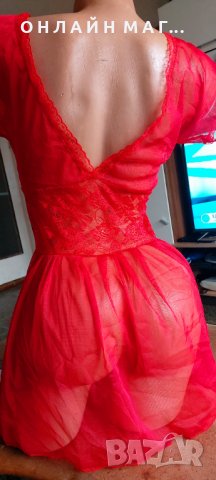 Тюл ношничка с къс ръкав с вталена мека дантела/м л , снимка 3 - Корсети, бюстиета, топове - 34386670