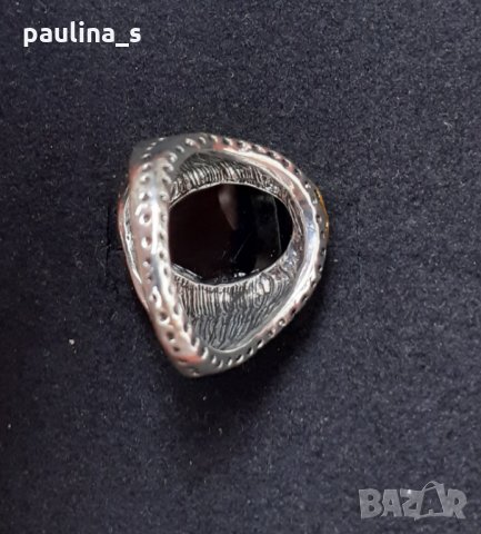 Винтидж пръстен с оксидация и бижутерски бронз , снимка 3 - Пръстени - 29130482