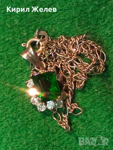 СКЪПОЦЕННО СРЕБЪРНО КОЛИЕ с ПЕНДАНТ СРЕБРО 925 с ГОЛЯМ ЮВЕЛИРНО ФАСЕТИРАН ПЕРИДОТ и ЦИРКОНИ 47569, снимка 18 - Колиета, медальони, синджири - 50072703