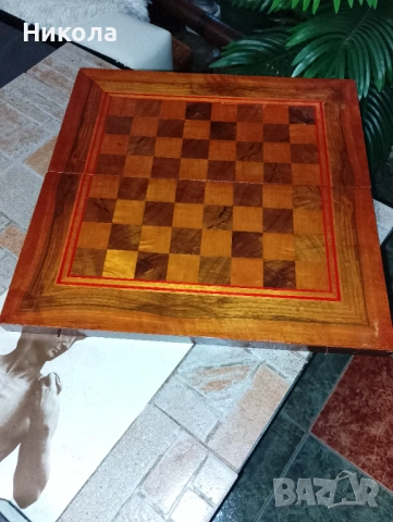 Шах48/48 с дървени фигури и  пулове, снимка 3 - Статуетки - 51787327