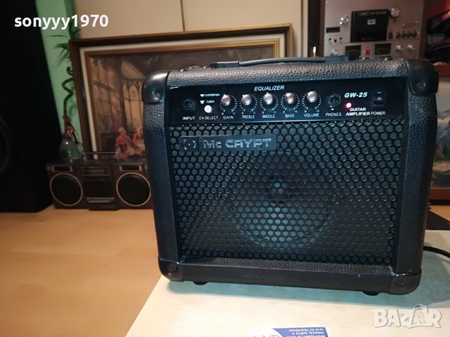 MC CRYPT GW-25 GUITAR AMPLIFIER-ВНОС GERMANY 1302231715L, снимка 2 - Ресийвъри, усилватели, смесителни пултове - 39662181