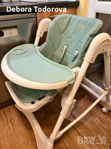 Бебешко столче за хранене Moni CHocolate, снимка 3 - Столчета за хранене - 54090268