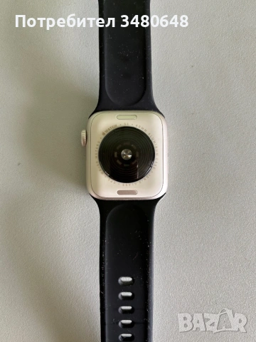 Apple Watch SE (2025), GPS, Корпус Starlight Aluminium 40mm, Starlight Sport Band - M/L, снимка 6 - Аксесоари за Apple - 54298481